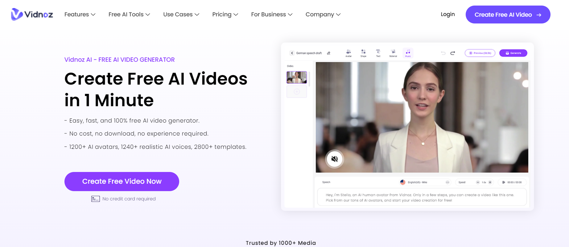 Vidnoz ai tools